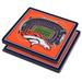 Orange Denver Broncos 3D StadiumViews Coasters
