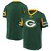 Men's Fanatics Branded Green Bay Packers Iconic Hashmark Logo V-Neck T-Shirt