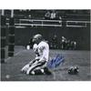YA Tittle New York Giants Autographed 8" x 10" Agony of Defeat Blood Photograph with "HOF 71" Inscription - Blue Ink