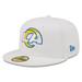 Men's New Era White Los Angeles Rams Omaha 59FIFTY Fitted Hat