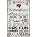 Tampa Bay Buccaneers Personalized 11" x 19" In This House Sign