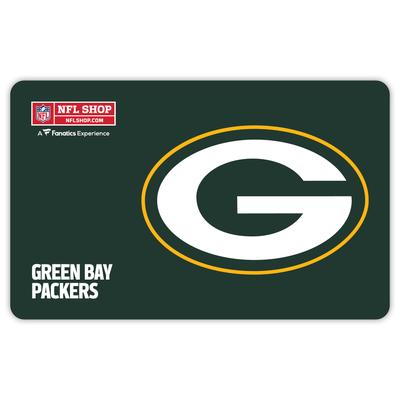 Green Bay Packers NFL Shop eGift Card ($10 - $500)