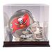 Tampa Bay Buccaneers 2020 NFC Champions Mahogany Logo Helmet Display Case