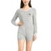 Women's Concepts Sport Heathered Gray Kansas City Chiefs Venture Sweater Romper