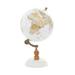 Juniper + Ivory 11 In. x 6 In. Contemporary Globe White Marble and Metal - Juniper + Ivory 94449