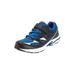 Extra Wide Width Men's KingSize No-Tie Sneakers by KingSize in Jet Black Royal Blue (Size 9 EW)