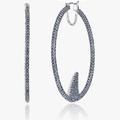 Kate Spade Jewelry | Kate Spade California Dreaming Pave Shark Hoop Earrings | Color: Blue/Silver | Size: Os