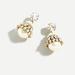 J. Crew Jewelry | J Crew Crystal & Pearl Drop Earrings Nwt | Color: Gold | Size: Os