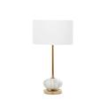 Juniper + Ivory 22 In. x 12 In. Glam Table Lamp Gold Metal - Juniper + Ivory 39980