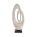 Juniper + Ivory 30 In. x 12 In. Sculpture White Polystone Abstract - Juniper + Ivory 49064