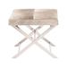 Juniper + Ivory Grayson Lane 18 In. x 20 In. Contemporary Stool Grey Stainless Steel - Juniper + Ivory 59669