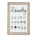 Juniper + Ivory 22 In. x 32 In. Farmhouse Laundry Guide Wall Decor White Wood - Juniper + Ivory 53644