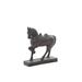Juniper + Ivory 9 In. x 9 In. Traditional Sculpture Brown Polystone Horse - Juniper + Ivory 44679