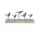 Juniper + Ivory 7 In. x 18 In. Farmhouse Sculpture Grey Metal Birds - Juniper + Ivory 59430