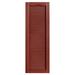 Alpha Shutters Cathedral Top Full-style Open Louver Shutters Pair Vinyl in Red | 33 H x 16 W x 0.125 D in | Wayfair L216033051
