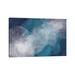 East Urban Home Alcohol Ink & Paint XV by Melanie Viola - Wrapped Canvas Gallery-Wrapped Canvas Giclée Canvas in Blue/Gray | 8 H x 12 W in | Wayfair