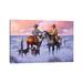 East Urban Home Sharin Christmas w/ The Neighbors by Jack Sorenson - Wrapped Canvas Gallery-Wrapped Canvas Giclée Canvas in Blue/Gray/Indigo | Wayfair