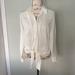 Nine West Tops | Cream Nine West Blouse. Tie Front. | Color: Cream | Size: M