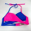 Pink Victoria's Secret Swim | Pink Victorias Secret Bikini Top Size Xs Blue | Color: Blue/Pink | Size: Xs