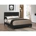 Zipcode Design™ Cockrell Low Profile Platform Bed Upholstered/Faux leather in White/Black | Queen | Wayfair BF6882E1809E4B9D955A191F7CF97881