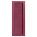 Alpha Shutters Cathedral Top Full-style Open Louver Shutters Pair Vinyl in Red/Pink/Indigo | 27 H x 15 W x 0.125 D in | Wayfair L215027330