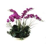 Dalmarko Designs Orchid Centerpiece in Decorative Bowl Silk | 25 H x 21 W x 21 D in | Wayfair dmr246