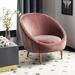 Barrel Chair - Safavieh Couture Razia 32" W Tufted Velvet Barrel Chair Velvet in Pink | 31.5 H x 32.09 W x 30.31 D in | Wayfair SFV4700C