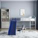 Isabelle & Max™ Eliud Twin Loft Bed by Viv + Rae Metal in Gray | 42 H x 77.5 W x 77.5 D in | Wayfair B8DA654E02AD451480A874E113E3F551