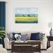 Charlton Home® Partly Cloudy I by Timothy O' Toole - Painting Print on Canvas in Blue/Green | 25.13 H x 37.13 W x 1.25 D in | Wayfair