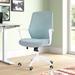 The Twillery Co.® Juarez Mesh Task Chair Upholstered/Mesh, Nylon in Gray/White | 38.58 H x 24.21 W x 24.8 D in | Wayfair
