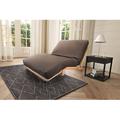 Red Barrel Studio® Lounger Futon Frame Wood/Solid Wood in Brown | 10 H x 74 W x 52 D in | Wayfair C9946700A9A44627AA0613E95699623C