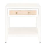 Traditions Holland 1-Drawer Side Table - Essentials For Living 6144.WHT/NAT