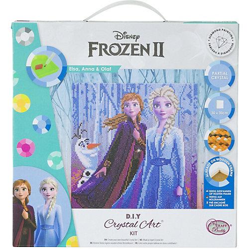 Crystal Art Disney Frozen - Elsa, Anna & Olaf, 30 x 30 cm Kristallkunst-Kit