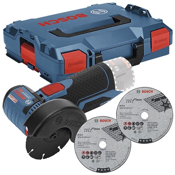 BOSCH Akku-Winkelschleifer »GWS 12V-76 Professional« inkl. Tragekoffer blau, 21.7x10.6x34 cm Image