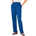 Plus Size Women's 7-Day Knit Straight Leg Pant by Woman Within in Deep Cobalt (Size 5X)