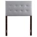 Glory Furniture Panel Headboard Faux Leather/Upholstered in Gray | 53 H x 40.6299 W x 1.9685 D in | Wayfair G0130-THB