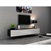 Orren Ellis Lesterny Floating TV Stand for TVs up to 75" Wood in White/Black | Wayfair 0B91392BF3524349BD2A22DA4CC49926