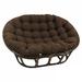 Papasan Chair - Bay Isle Home™ Bocanegra 63" Wide Tufted Polyester Papasan Chair in Brown | 45 H x 63 W x 45 D in | Wayfair BAYI2164 28623354