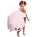 Zoomie Kids Cozy Animal Small Classic Bean Bag Polyester/Scratch/Tear Resistant in Pink/Indigo | 19 H x 24 W x 24 D in | Wayfair