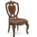 A.R.T. Old World Queen Anne Back Side Chair Wood/Upholstered in Brown | 43.86 H x 24.41 W x 25.51 D in | Wayfair 143202-2606K2