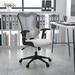 Ebern Designs Siwar High Back Designer Executive Swivel Ergonomic Office Chair w/ Adjustable Arms Upholstered, in Blue | Wayfair