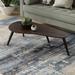 Mercury Row® Campanelli Coffee Table Wood in White/Black/Brown | 15 H x 47 W x 23 D in | Wayfair 2E449F8B5EF2408DB1377D9F399532A0
