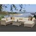 Lark Manor™ Anupras 9 Piece Sectional Seating Group w/ Cushions in Gray/Red | Outdoor Furniture | Wayfair F7BA1E0CEC804D83882025123951E59B