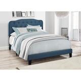 Lark Manor™ Amyliah Tufted Low Profile Standard Bed Upholstered/Polyester in Blue | 49.2 H x 80.2 W x 85.7 D in | Wayfair