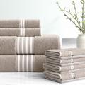 Three Posts™ 8-Piece Cotton Towel Set - Bath Towels, Hand Towels, Washcloths, & Fingertip Towels Terry Cloth/100% Cotton in Gray | 27 W in | Wayfair