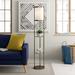 Ivy Bronx Apollonios 63" Column Floor Lamp Metal in White/Yellow | 63 H x 11.5 W x 11.5 D in | Wayfair FA11D24F3EF8410FA8ED913F046B09E5