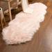 Pink 24 x 3 in Area Rug - Etta Avenue™ Dominick Soft Faux Sheepskin Fur Shag Fluffy Area Rug Faux Fur | 24 W x 3 D in | Wayfair