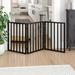 Tucker Murphy Pet™ Boswick Freestanding Wooden Pet Gate Wood (a more stylish option) in Brown | 24 H x 54 W x 1 D in | Wayfair