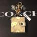 Coach Accessories | Coach Picture Frame Bag Charm In Canvas (Nwt) | Color: Yellow | Size: Os