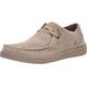 Skechers Herren Melson-Raymon Canvas-Slipper Mokassin, Taupe, 40 EU